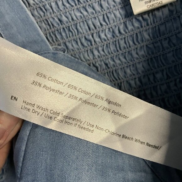 Band of the Free Jumpsuit Womens Small Blue Sweetheart Neckline Wide Leg Blue - Picture 3 of 12